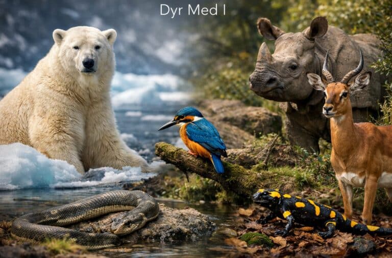 dyr der starter med i 1