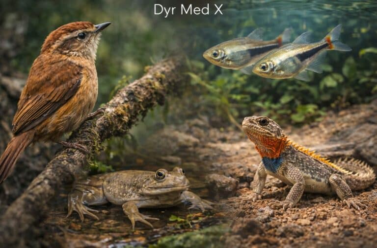 dyr der starter med x