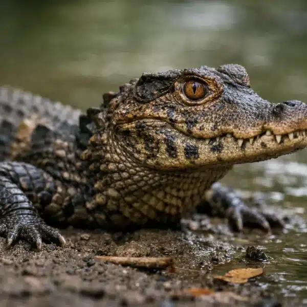 Dværgkaiman (Paleosuchus palpebrosus)