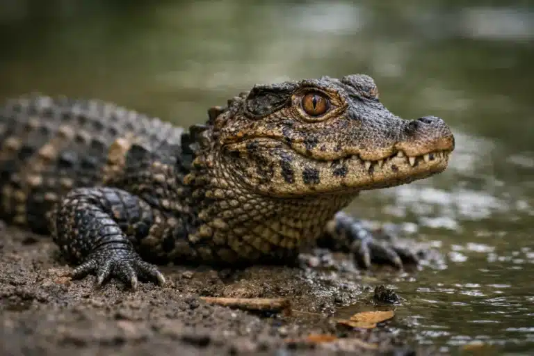 Dværgkaiman (Paleosuchus palpebrosus)