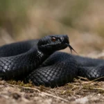 Hugorm (Vipera Berus) Hugorm - Sort hugorm
