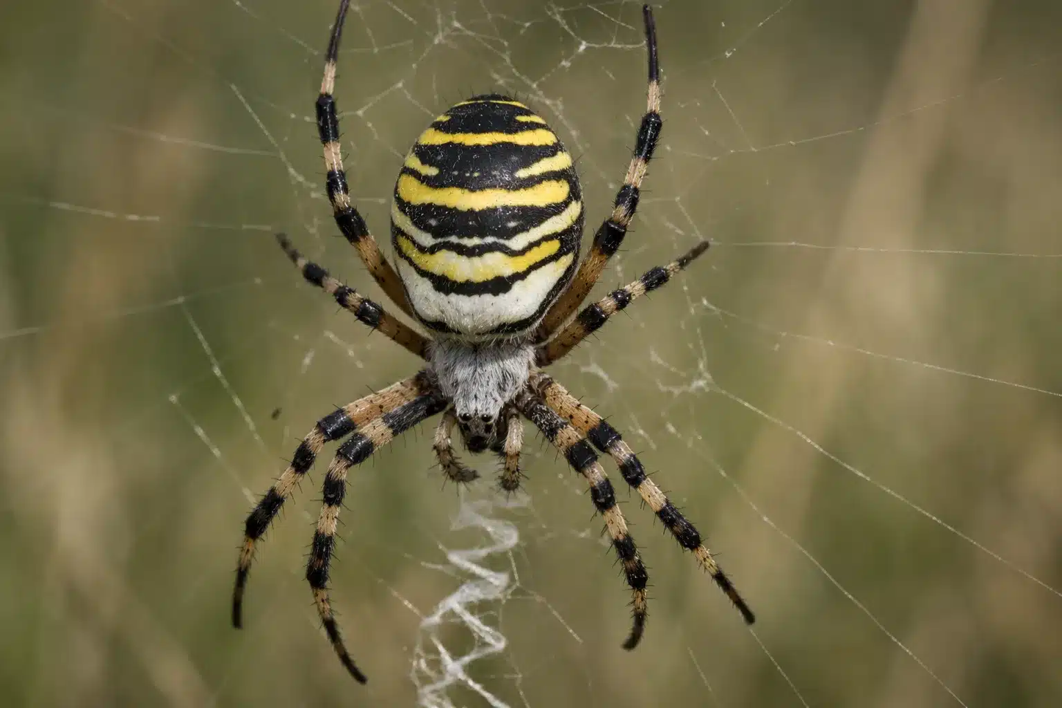 Giftige edderkopper i Danmark - De 12 der kan bide 2 Hvepseedderkop