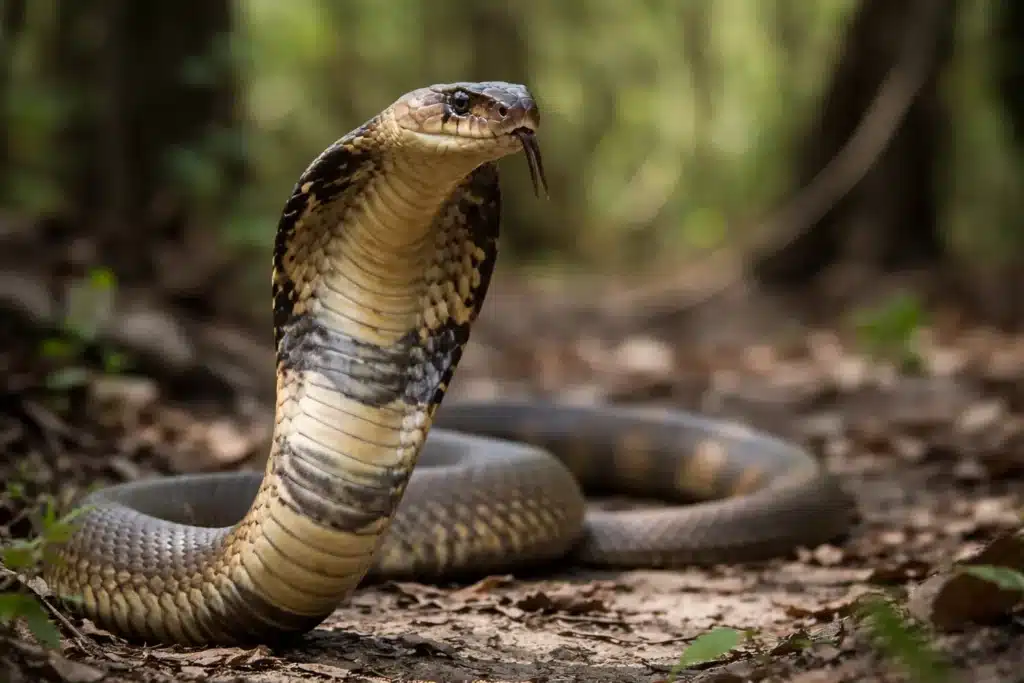 Kongekobra (Ophiophagus hannah) 2 Kongekobra (Ophiophagus hannah)