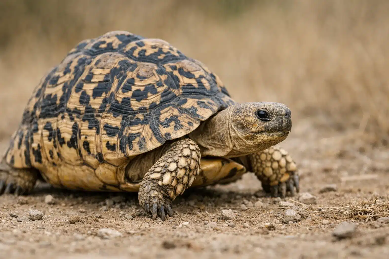 Skildpadder som kæledyr 4 Leopardskildpadde