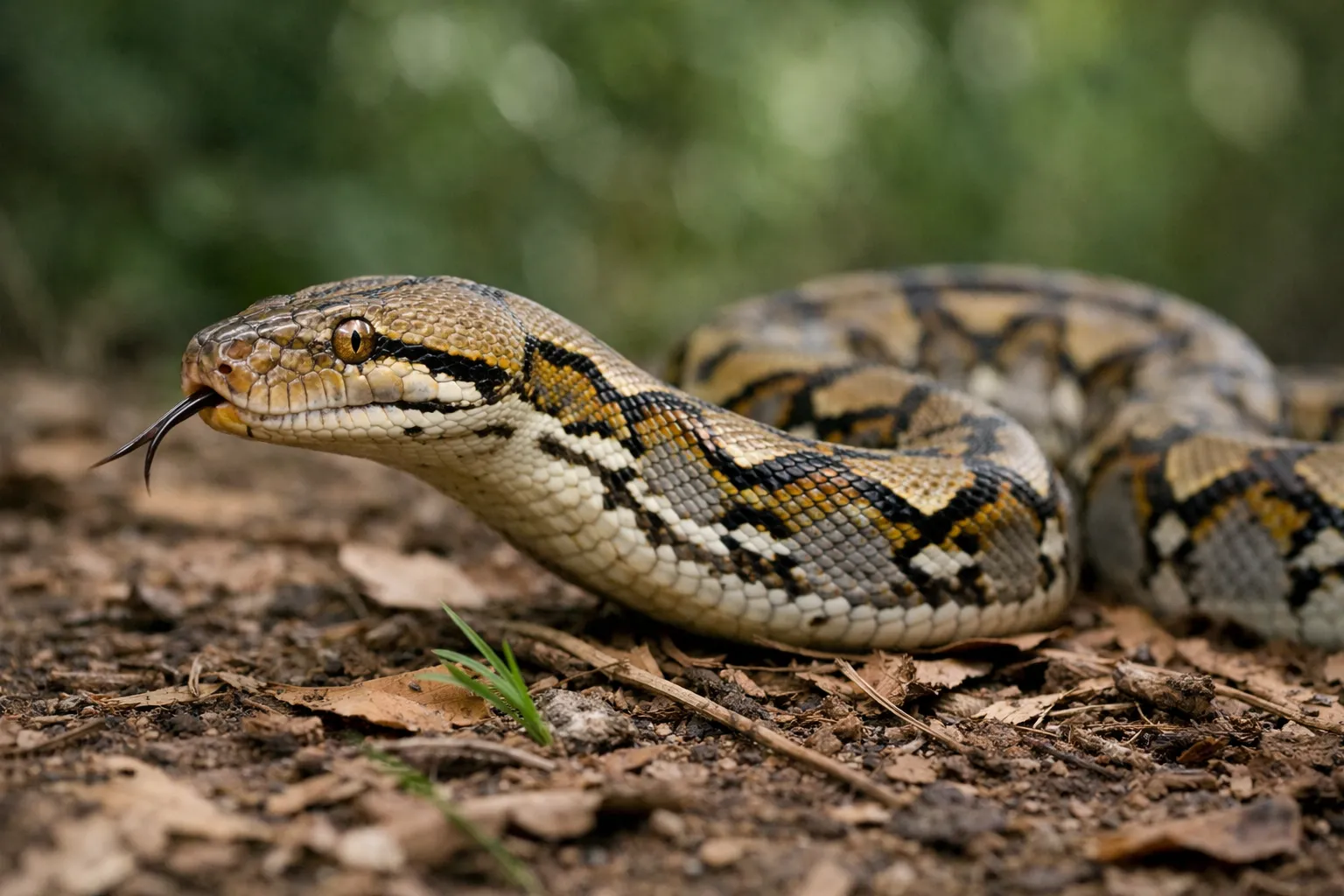 Verdens største slange - Se de 10 største her 9 Netpython Malayopython reticulatus