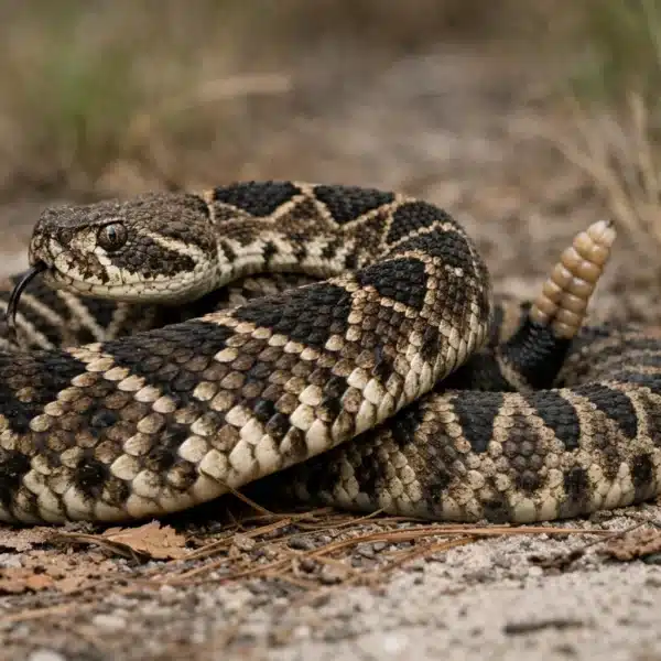 Østlig Diamant Klapperslange (Crotalus adamanteus)