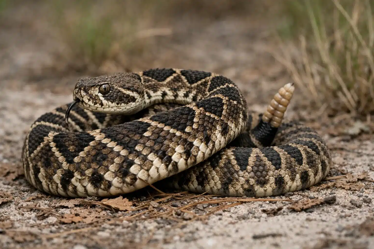 Reptilia 4 Østlig Diamant Klapperslange (Crotalus adamanteus)