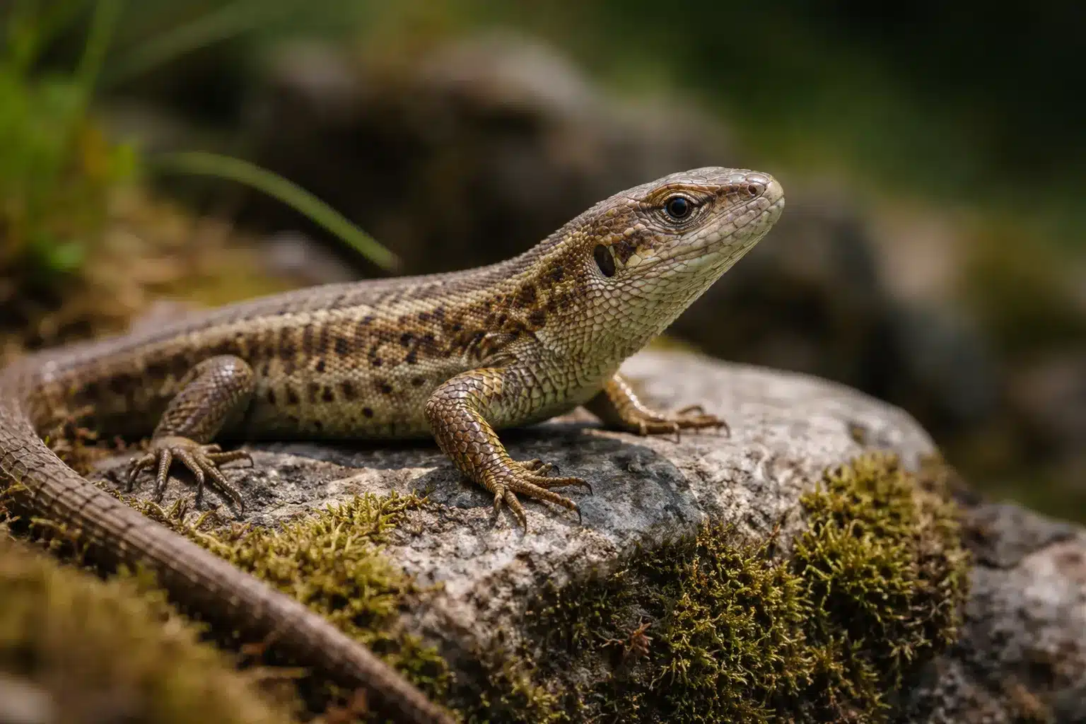 Reptilia 47 Skovfirben - Almindeligt firben - Zootoca vivipara