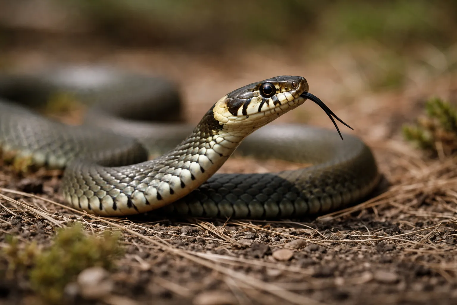 Snog (Natrix natrix) 2 Snog (Natrix natrix)