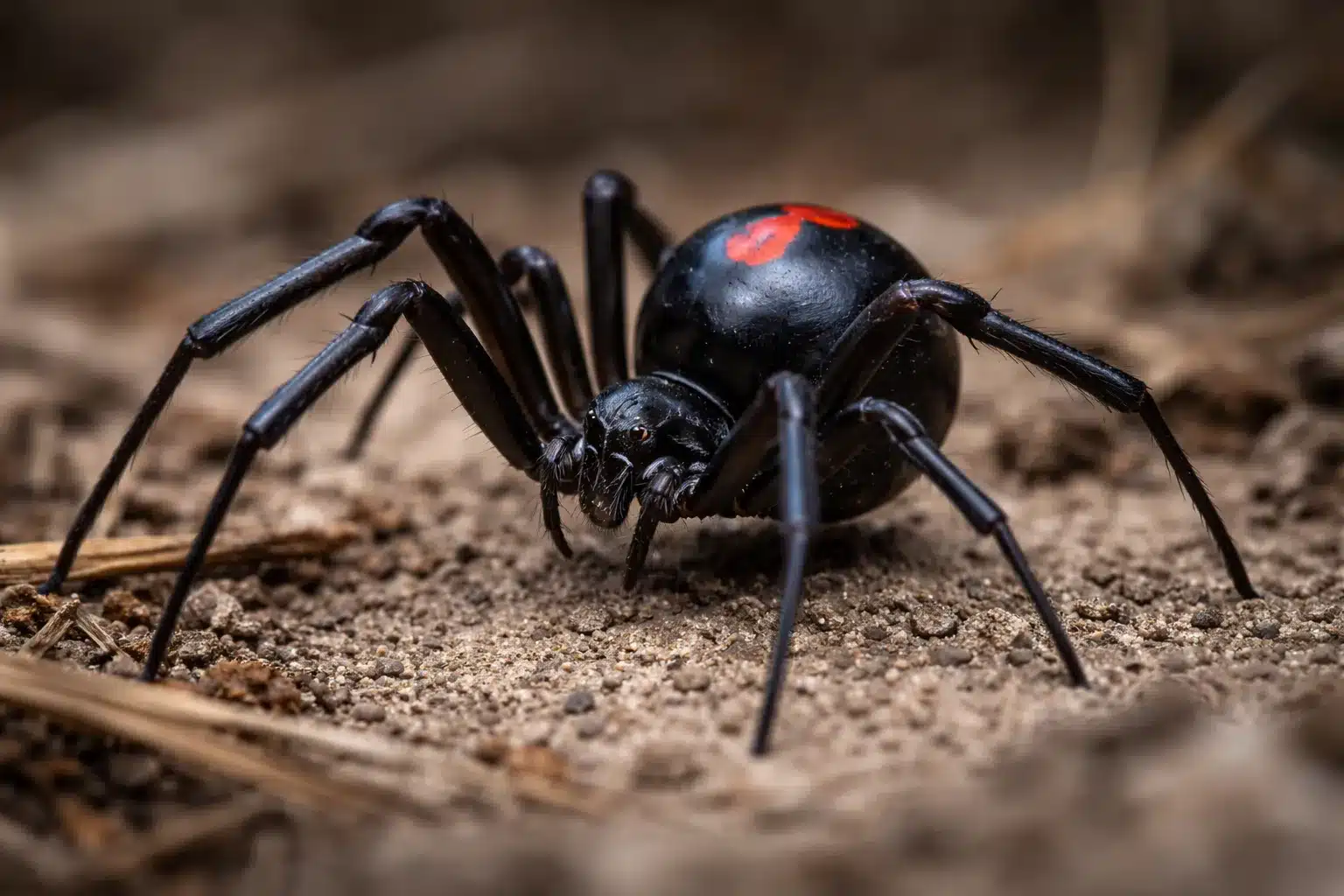 Verdens giftigste edderkopper: De 10 farligste 3 Sort enke (Latrodectus mactans)