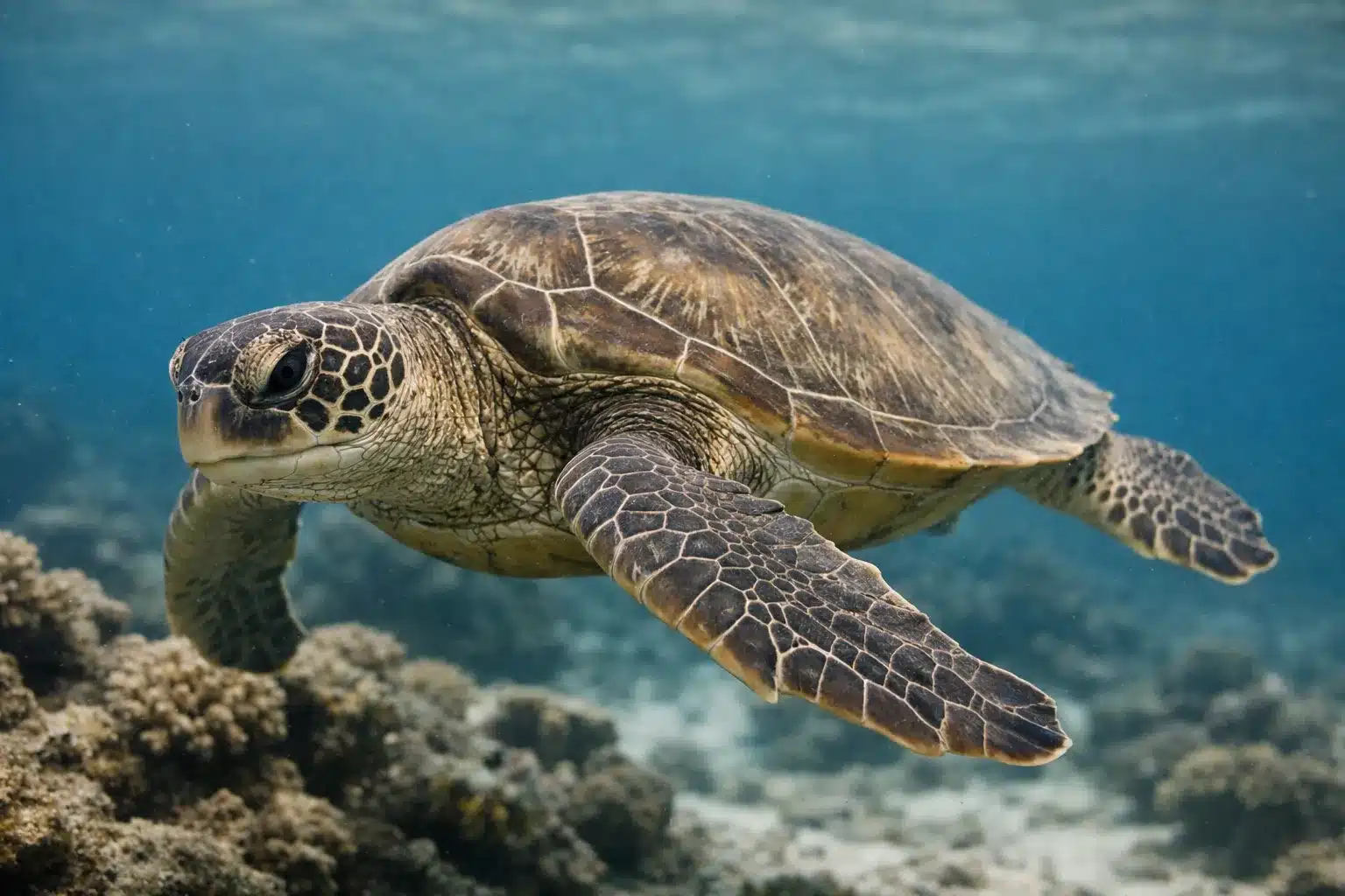 Reptilia 7 Suppeskildpadden (Chelonia mydas)