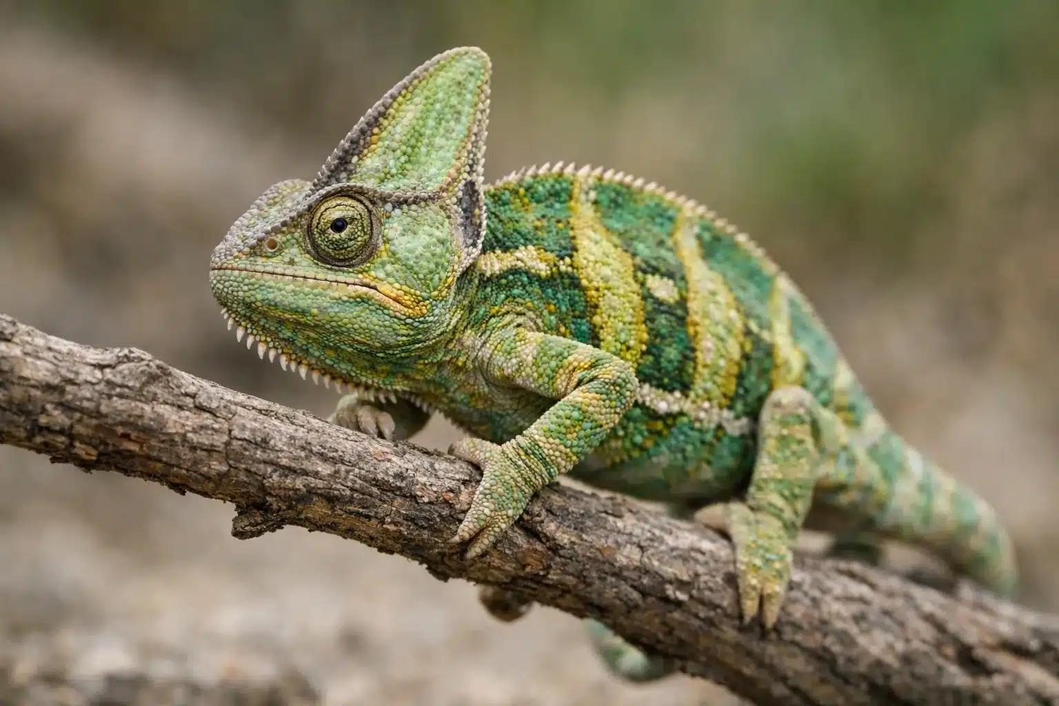Reptilia 8 Yemen kamæleon - Chamaeleo calyptratus