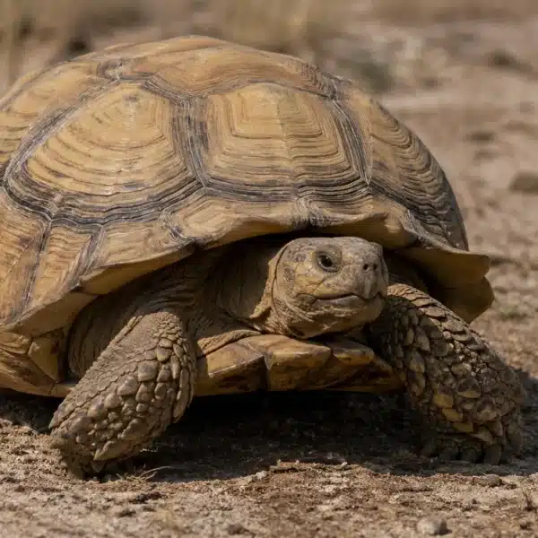 Afrikansk sporeskildpadde (Centrochelys sulcata)