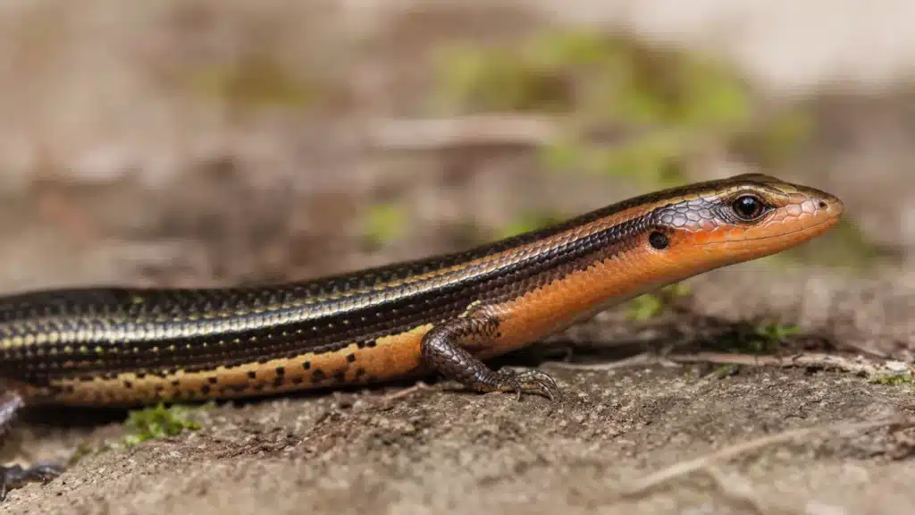 Flammeskink (Mochlus fernandi) 2 FlammeskinkMochlus fernandi
