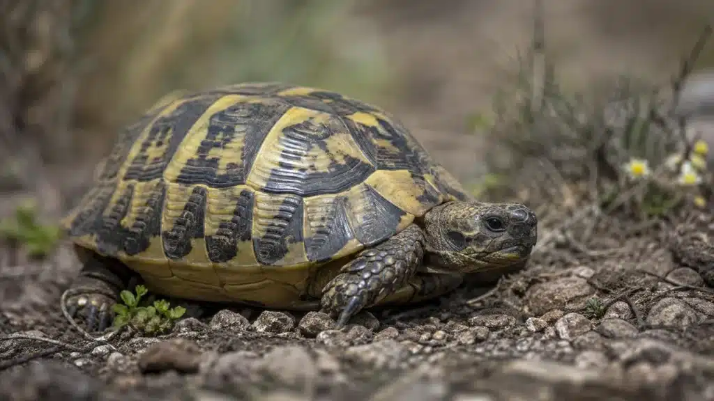 Græsk landskildpadde (Testudo hermanni) 2 Graesk landskildpaddeTestudo hermanni