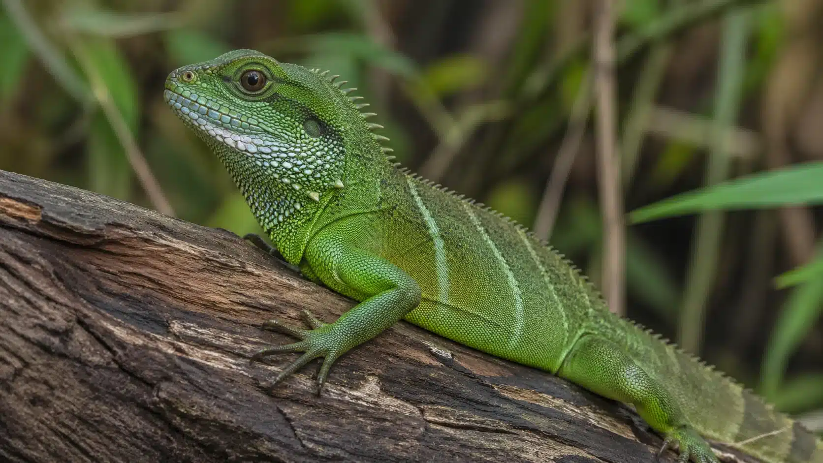 Reptilia 4 Grøn vandagam (Physignathus cocincinus)
