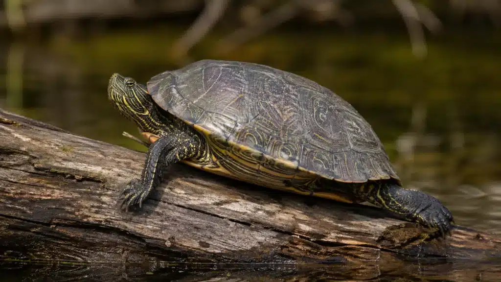 Mississippi-landkortskildpadde (Graptemys pseudogeographica) 2 Mississippi landkortskildpaddeGraptemys pseudogeographica